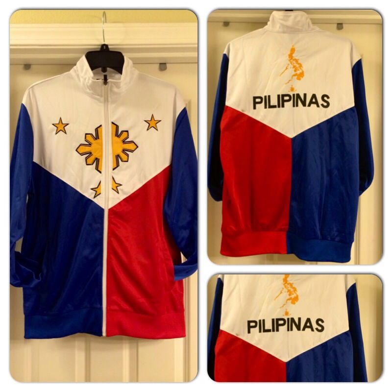 NWT Philippine Flag Varsity Jacket M and Large
