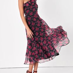 Lulus Floral Off Shoulder Dress
