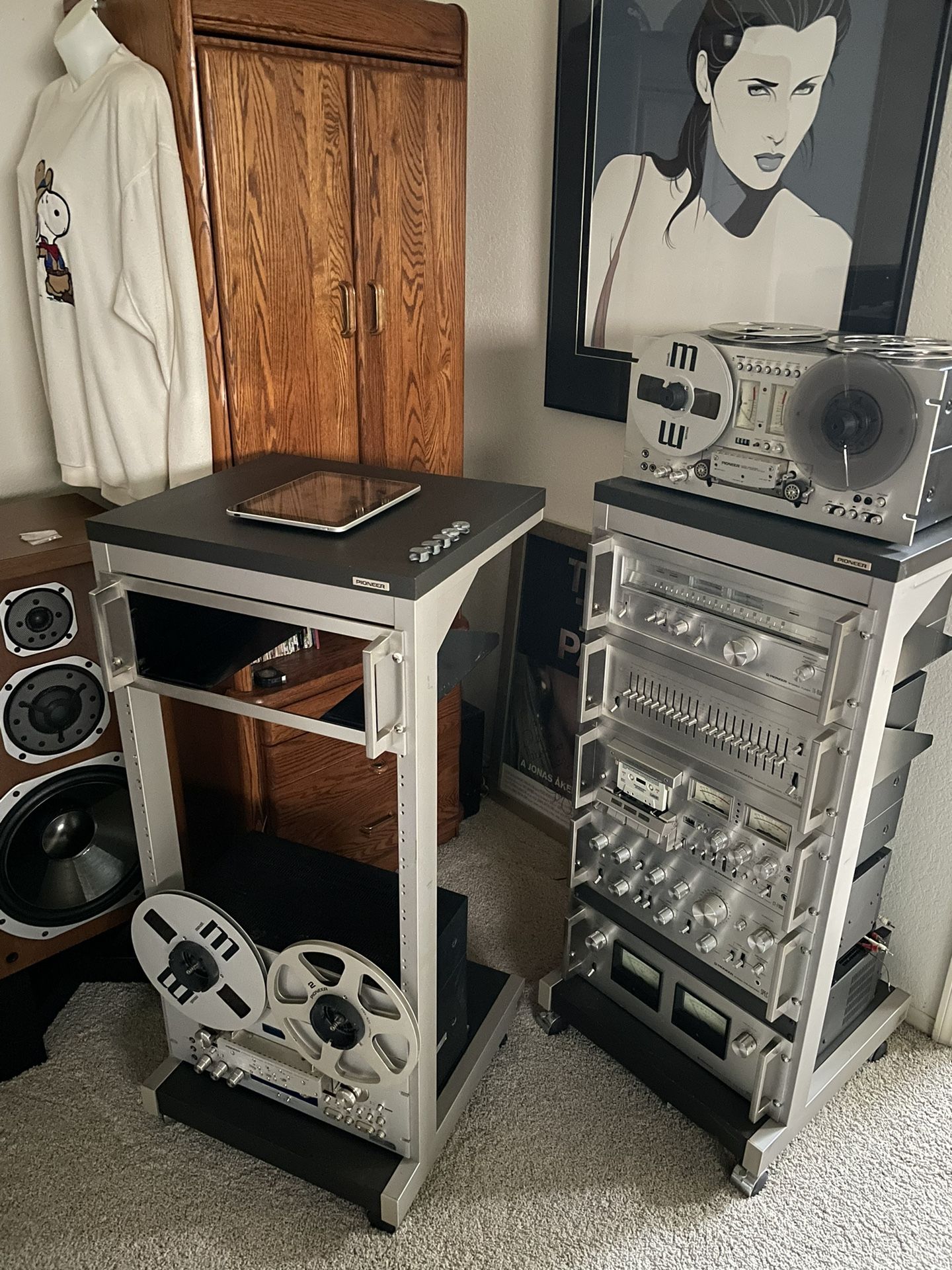 (2) Pioneer JA-R2 Spec Racks - Spec 1 & 4 RT-909 & 707 CT-F1000