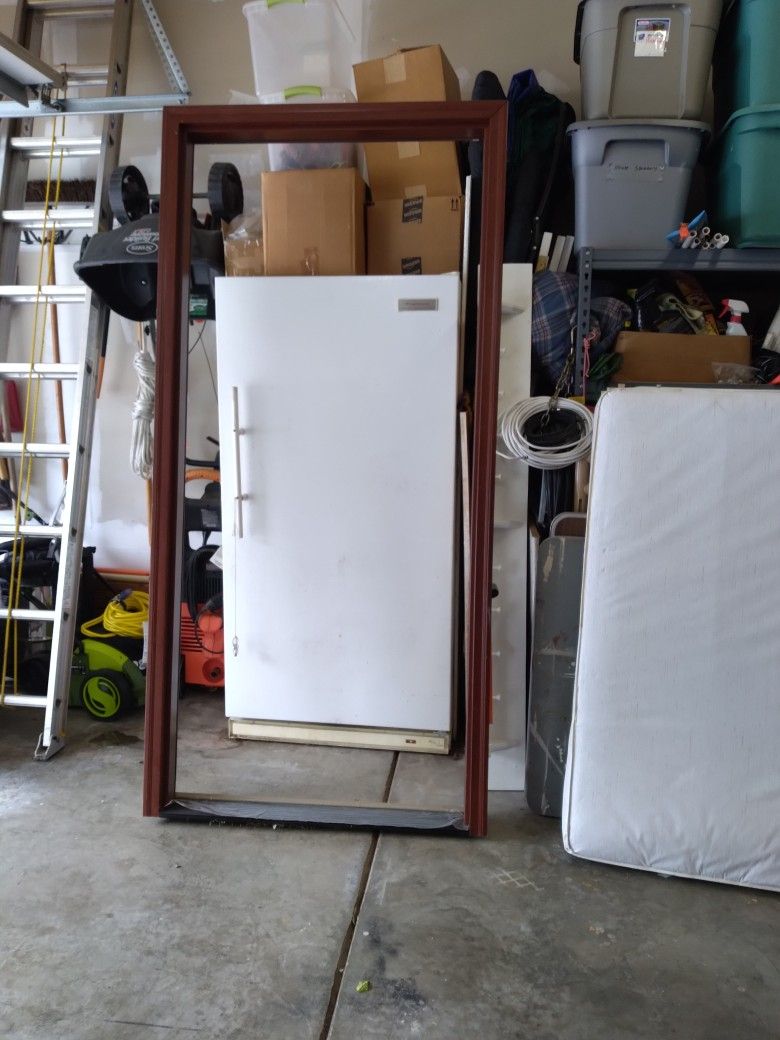 Wood Door Frame 36" Wide Cherry Finish