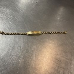 14k Yellow Gold I’d Bracelet 