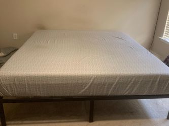King bed with frame