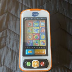 VTech Touch and Swipe Baby Phone Learning Toy for Baby Orange / Tested!