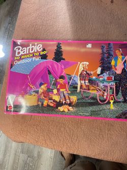 Vintage Barbie camping set
