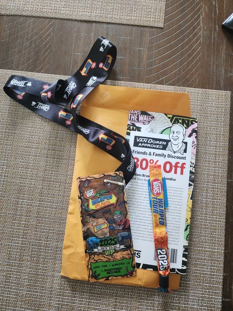 Warped Tour Orlando VIP Nov 15-16th, 2025