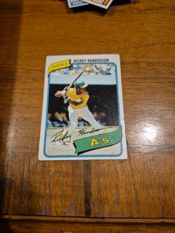 Rickey Henderson Rookie Card !!!