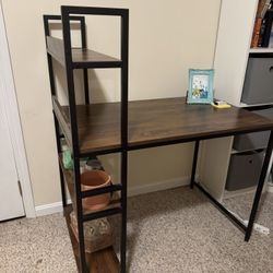 Desk With Shelves