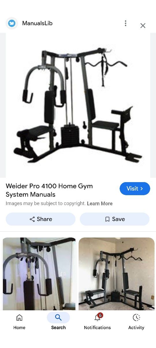 Weider Pro 4100 Home Gym System 