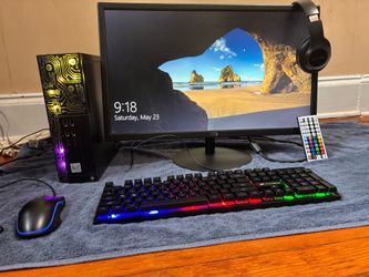 Pc Desktop Bundle(Pc-Monitor-keyboard-mouse-headphones)