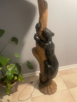 Black panther lamp