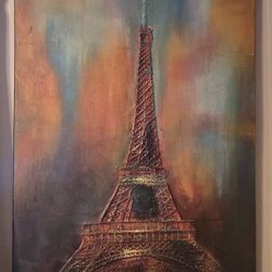 Extra Large Textured Eiffel Tower Canvas – Kirkland’s Wall Art