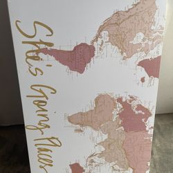 Kids Wall Art - Mix Of Canvas, Wood, And Sheet Metal