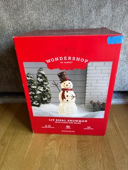 Christmas Lights Snowman 3 Feet Outdoor Indoor Decoration