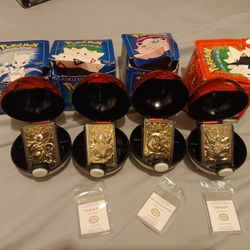 23 Karat Gold-plated  Burger King Pokemon Cards 