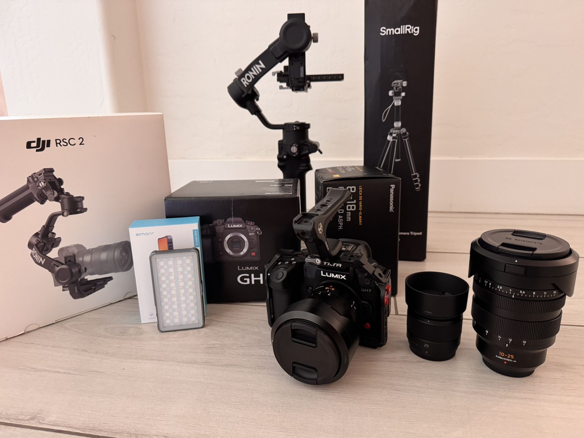 Brand new Panasonic Lumix GH7 5.7K60-25MP CAMERA BUNDLE