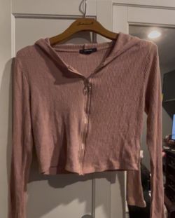 cropped zip up 