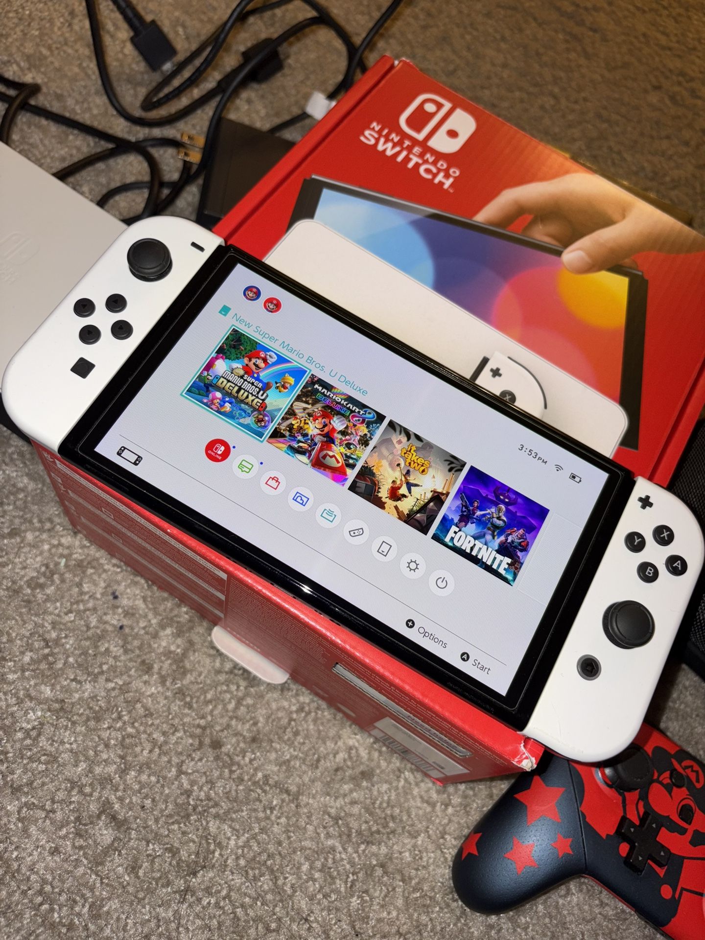 Switch Oled No Scratches With Temper Glass