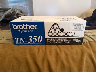 Brother TN-350 OEM Genuine Black Toner Print Cartridge Factory Sealed NEW