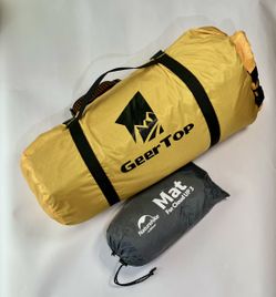 GEERTOP TopRoad 2 Plus 2-Person 4-Season Tent + Naturehike Cloud Up 3 Footprint (Mat) - Bundle