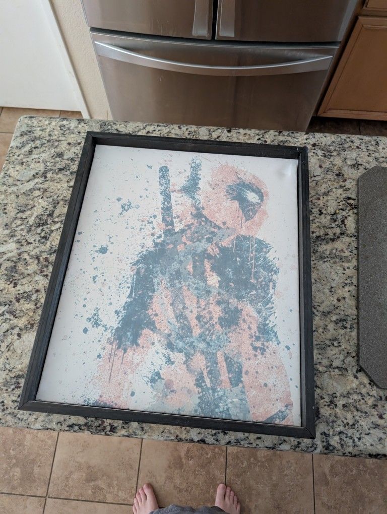 Deadpool Poster, Framed, Cloth.