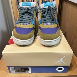 Jordan Retro 4 Union La Desert Moss