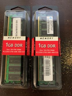 Brand new 2. 1 GB DDR One 184-Pin DIMM PC3200/2700 