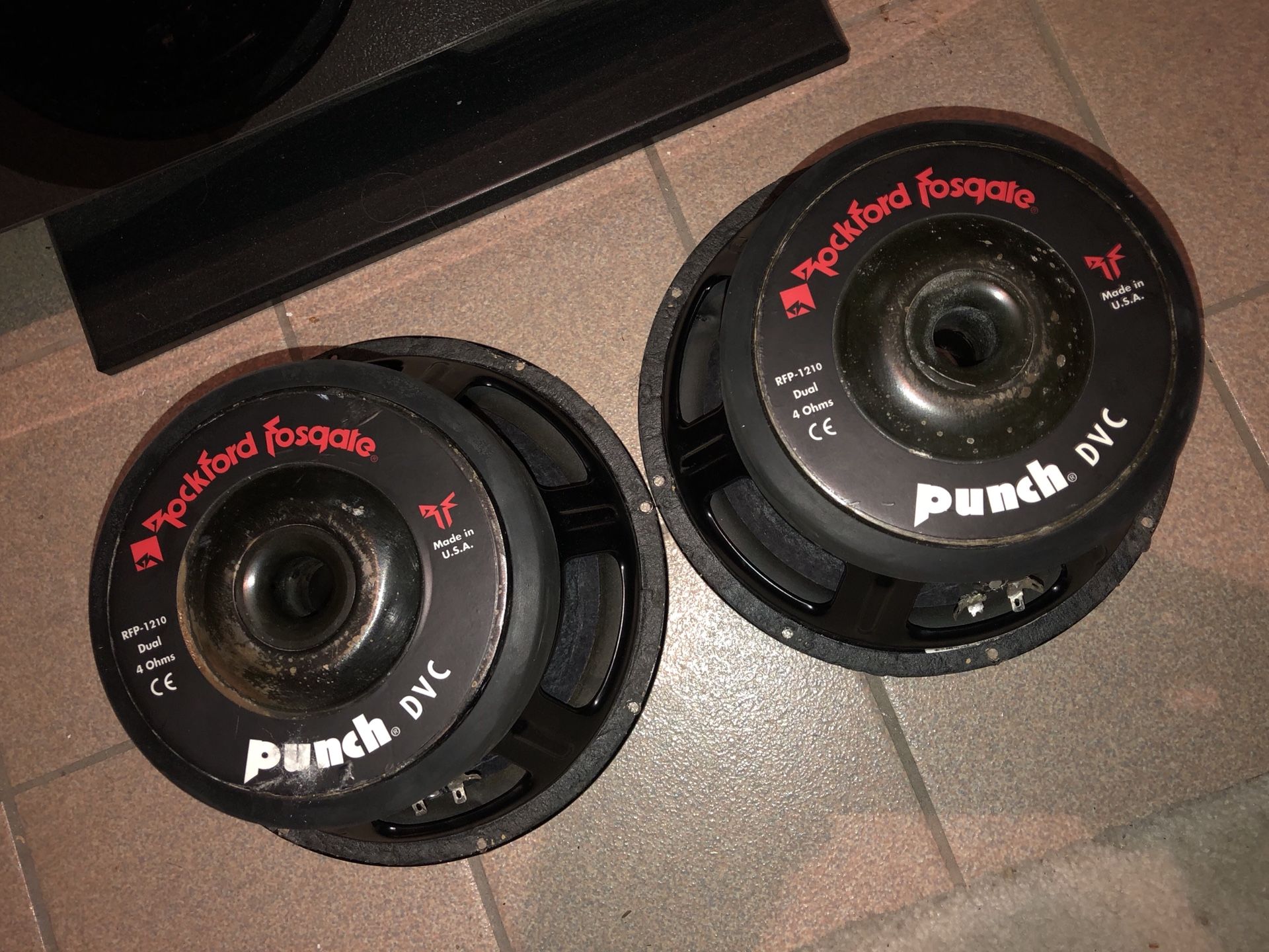 10's Rockford Fosgate Punch DVC d4 RFP-1210 10” Subs