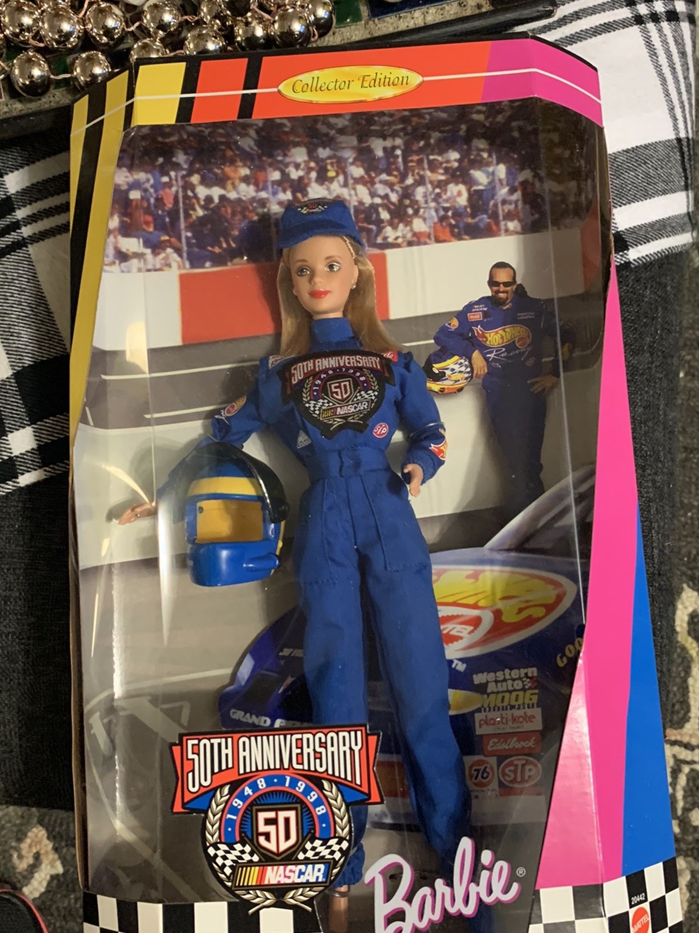 COLLECTOR EDITION BARBIE NASCAR 50th 1998 Nascar 50th (1(contact info removed)) Anniversary "barbie" Collector's Edition