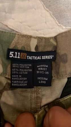 5.11 Tactical Camo Pants 31 1/2w x 35L
