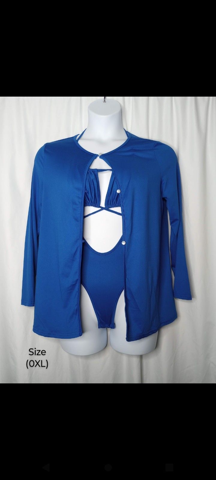 New 2pc Bodysuit And Cover-Up Size (0XL) $10