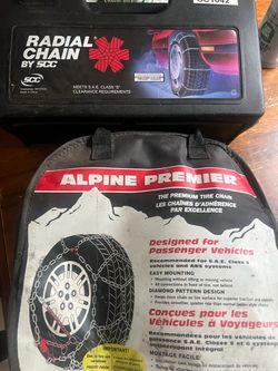 Radial chain cable, traction tire change