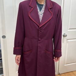 Vintage 1998 Handmade Willy Wonka Style Coat – Custom Tailored (Adult M/L)