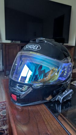 Shoei Motorcycle Helmet with Cardo PackTalk