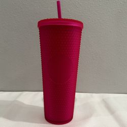 Starbucks Neon Pink Studded Tumbler