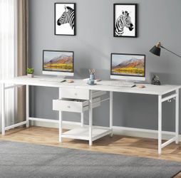 Double Desk with 2 Drawers