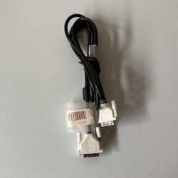 DVI To DVI White Cable Connctor For PC Screen