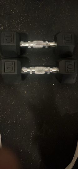 2… 10 lbs dumb bells