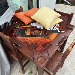 Domino table and chairs sale