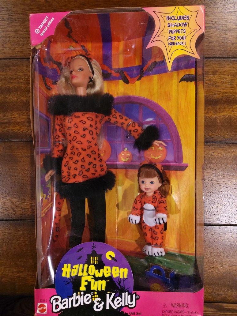 1998 Halloween Fun Barbie And Kelly