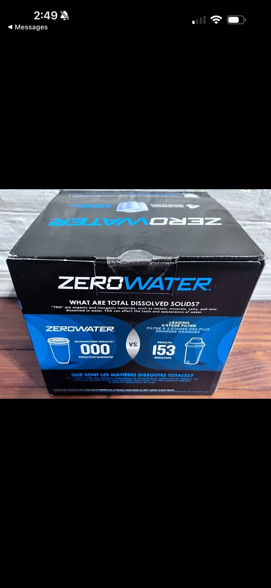 ZeroWater 5-Stage Replacement Filters 4-Pack NSF Certified Reduces Lead & PFOA