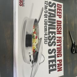 Stainless New Deep Frying Pan 