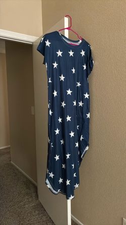 Comfy long blue dress