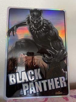 Black Panther Metal Poster