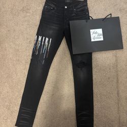 AMIRI Paint Drip “Aged Black” 