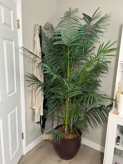 Large artificial palm tree