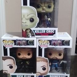 Funko Pop Suicide Squad Lot Of 3- #99,101,102