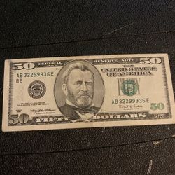 Old 50 Dollar Bills