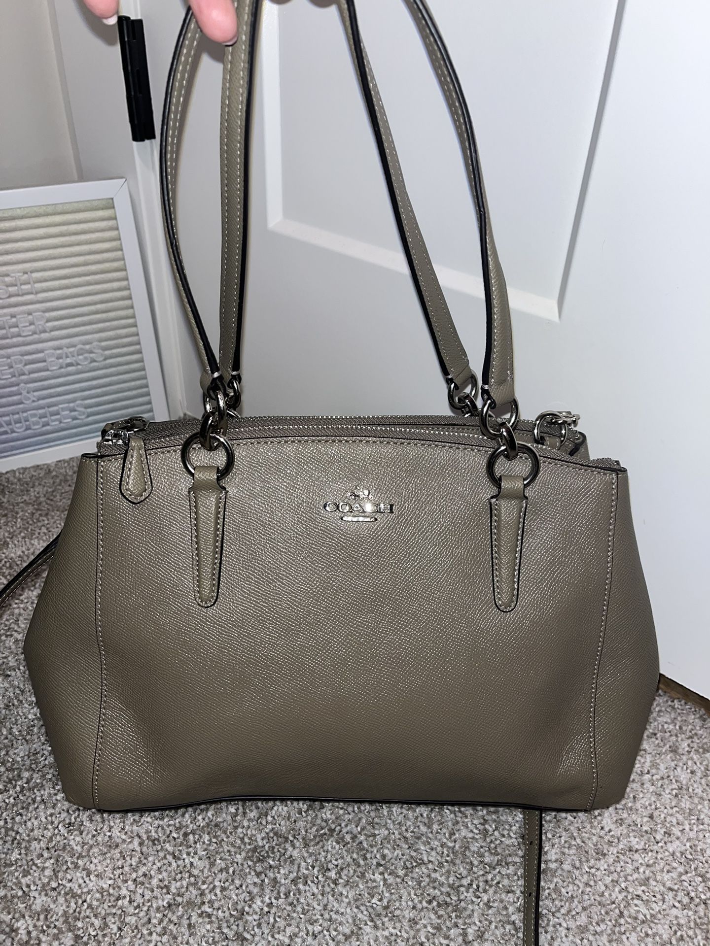 Coach Small Christie In Olive Green