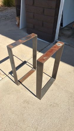Steel square Bench legs