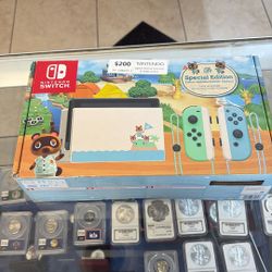 Nintendo Switch Animal Crossing Special Edition In Original Box